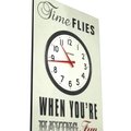 Inspiring Wall Clock (Time Flies)