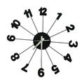 Distinctive Number Spokes Wall Clock