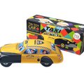 Old-school Tin Toy Taxi Sedan