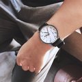 Stylish Japan Calf Leather Watch (White, Marble)