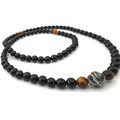 Groovy Two-Way Bracelet/Necklace Agate Stone With 925 Silver 
