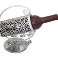 Ornate Metallic Wine Holder