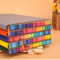 Catchy A5 Soft Cover Notebook With Rainbow Side