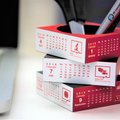 Interactive Sliding Pen Pot Calendar