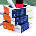 Interactive Sliding Pen Pot Calendar