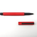 Red Aluminium Extrusion Ball Pen With Black Chrome Parts