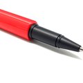 Red Aluminium Extrusion Ball Pen With Black Chrome Parts