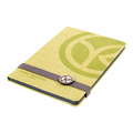 Distinctive PU Notebook with Wooden Badge