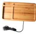 Eco-friendly Bamboo Desk Organiser With Wireless Charger