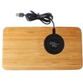 Eco-friendly Bamboo Desk Organiser With Wireless Charger