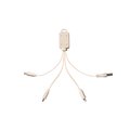 Eco-friendly Bamboo & Wheat 3-in-1 Charging Cable