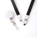 Handy 3-in-1 Lanyard Charging Cable