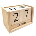 Perpetual Wooden Desktop Calendar