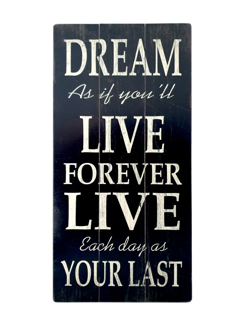 Inspiring Wall Art (Dream, Live)
