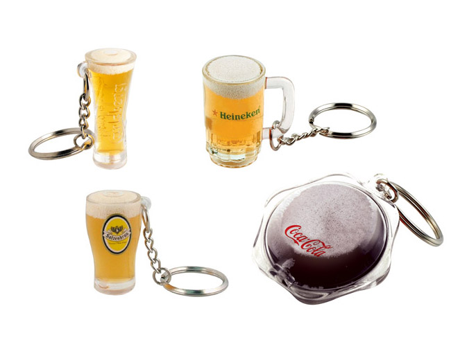 Realistic Beer Key Chain