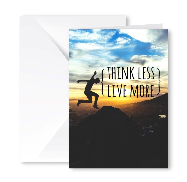 Heartfelt Greeting Card (Think Less, Live More)