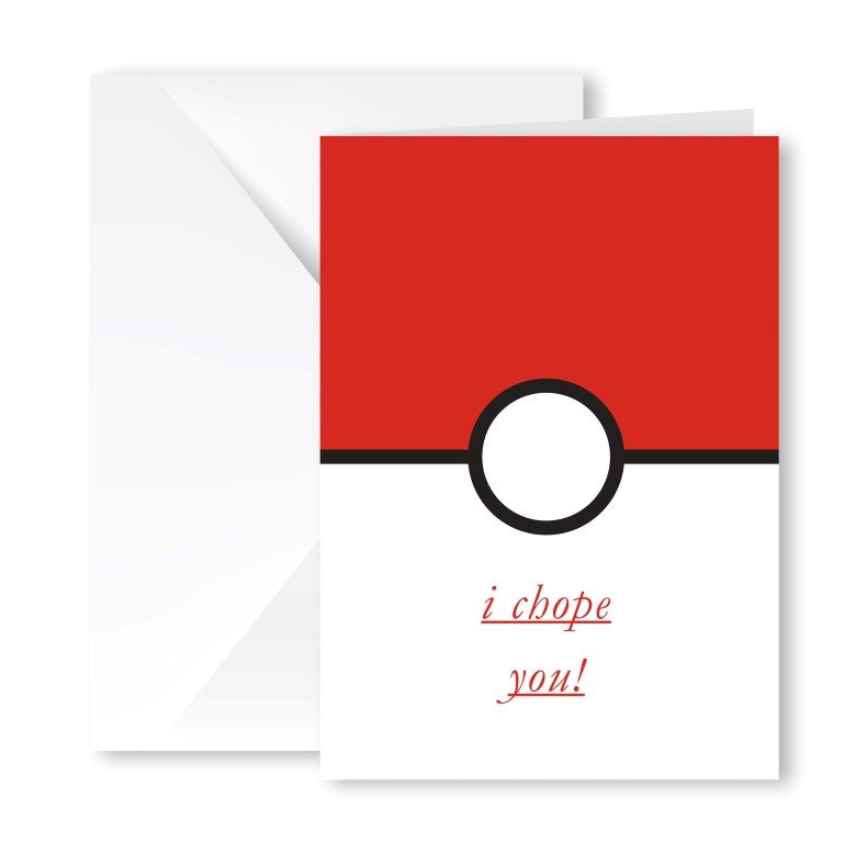 Heartfelt Greeting Card (I Chope You)