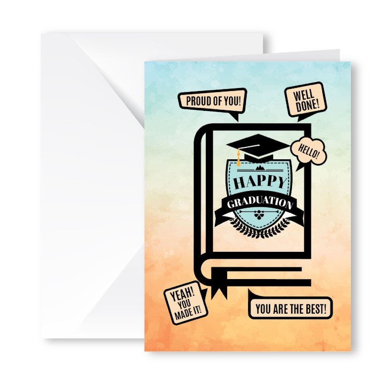 Heartfelt Greeting Card (Happy Graduation)