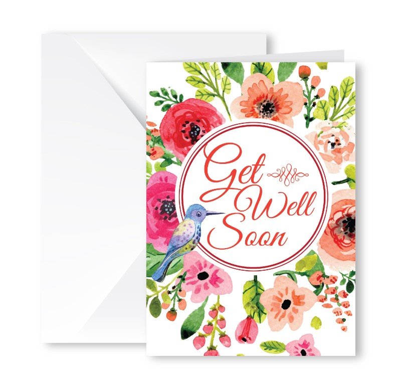 Heartfelt Greeting Card (Get Well Soon)