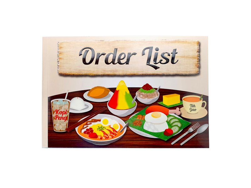 Complete SG Food Order List Booklet