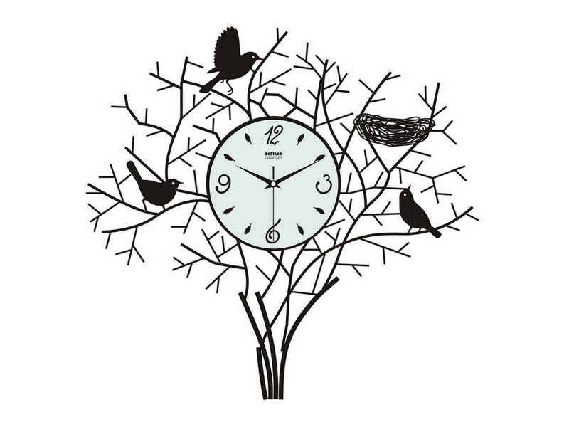 Pictorial Tree Branch Wall Clock