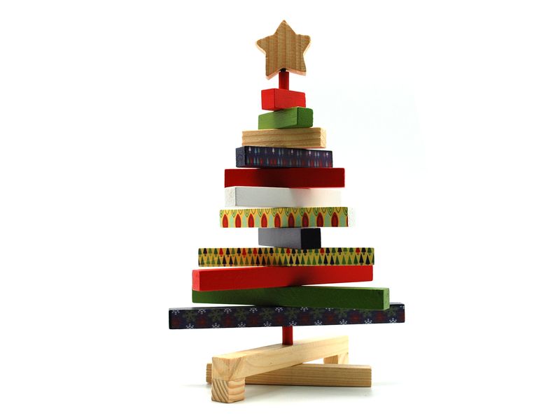 Creative Wooden Bars Christmas Tree