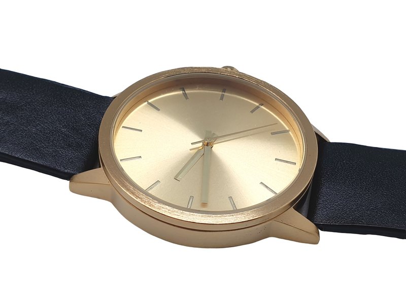 Stylish Japan Calf Leather Watch (Gold)