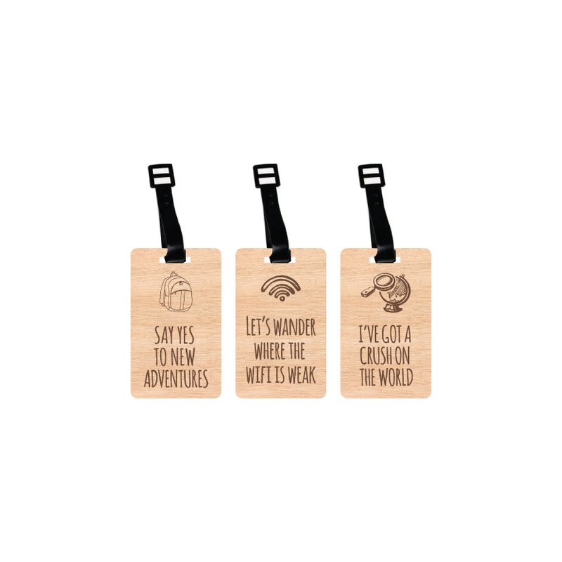 Eco-friendly Wooden Luggage Tag