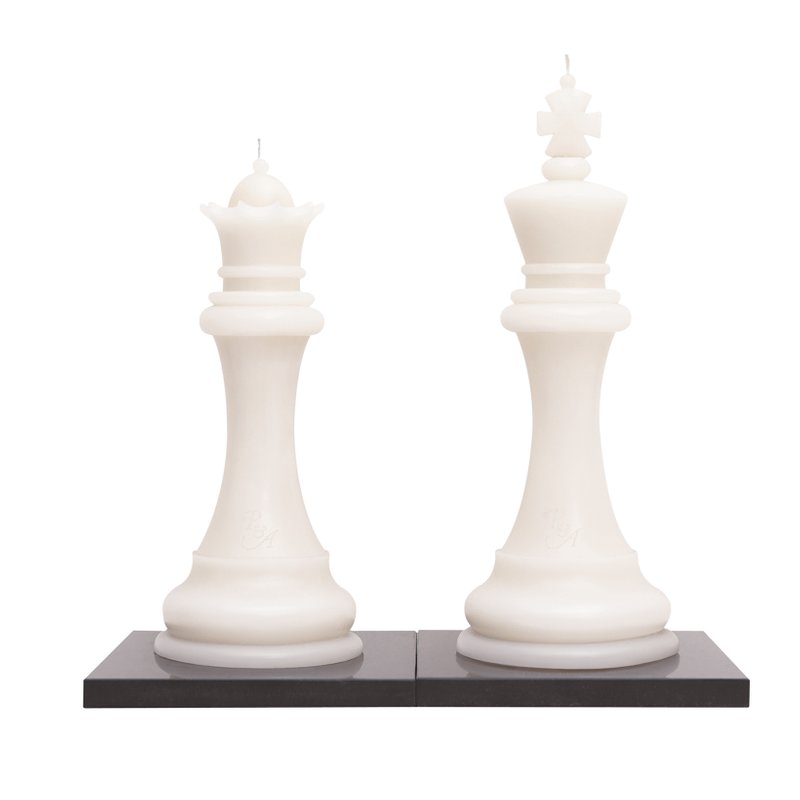 Majestic King & Queen Chess Candles