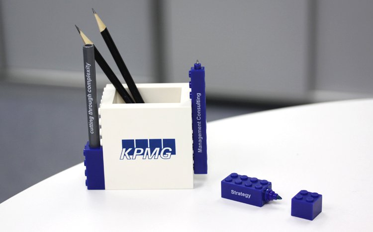 Collaborative Office Blocks 4-in-1 Pen Pot Set