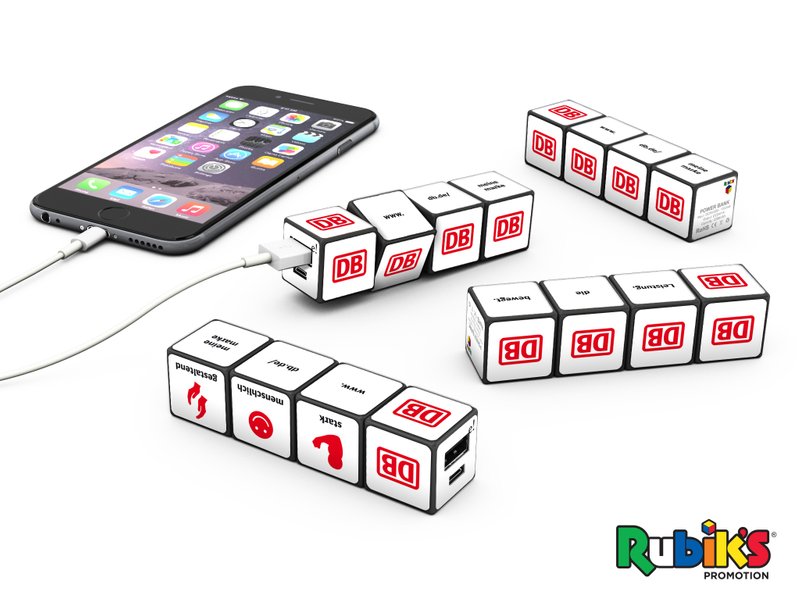 Interactive Rubik's 2500mAh Power Bank 