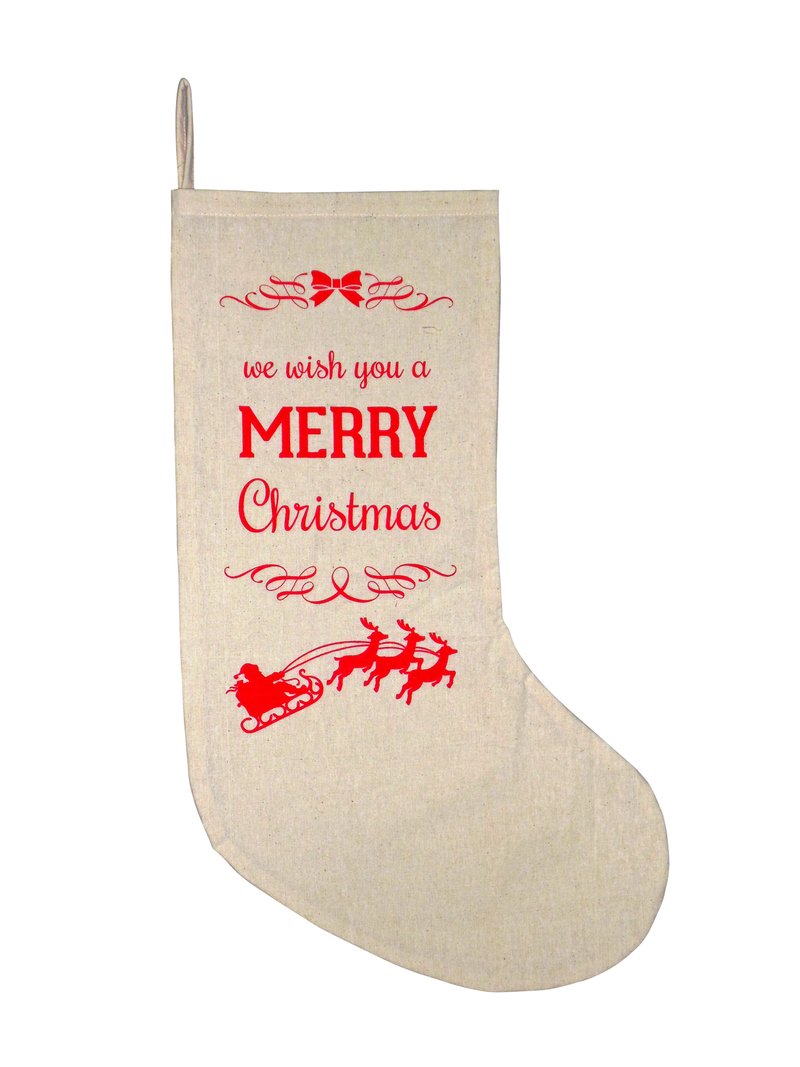 Wishful Cotton Christmas Sock
