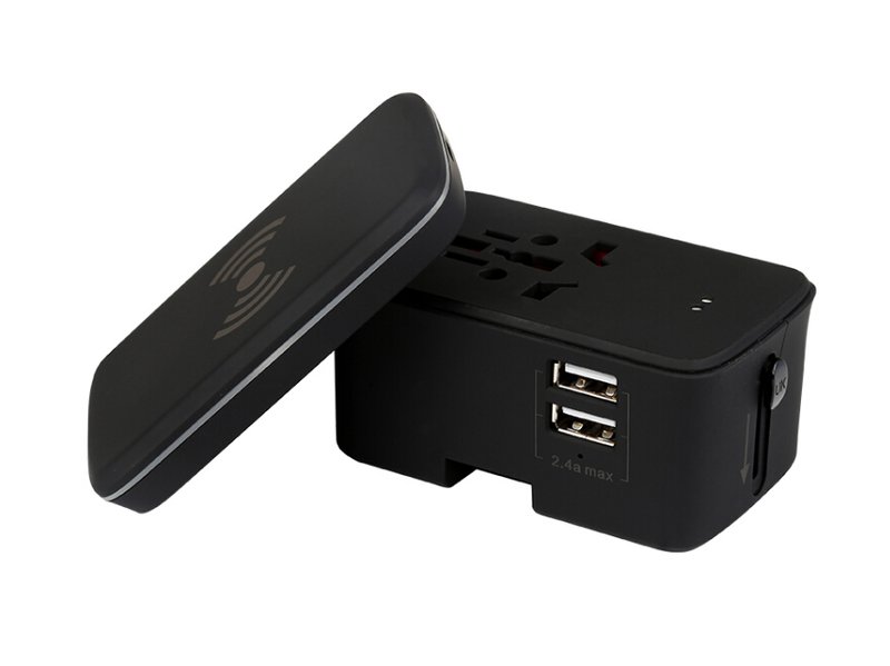 Convenient Travel Adapter With Wireless Charger