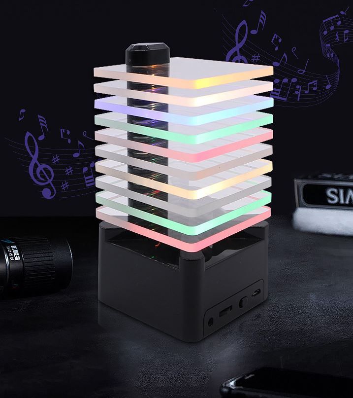 Vivid Rainbow Tower LED Bluetooth Speaker