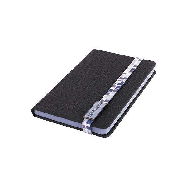 Distinctive A6 PU Notebook with Band Closure