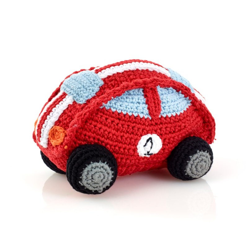 Playful Car Rattle (Red)