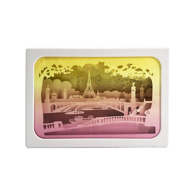Magnificent Paris Paper Cut Light Box