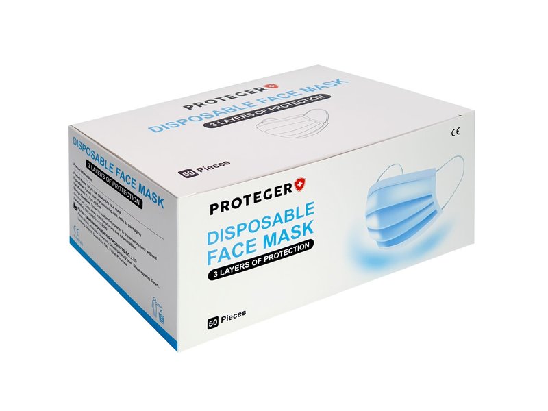 Disposable 3-ply Face Mask Set