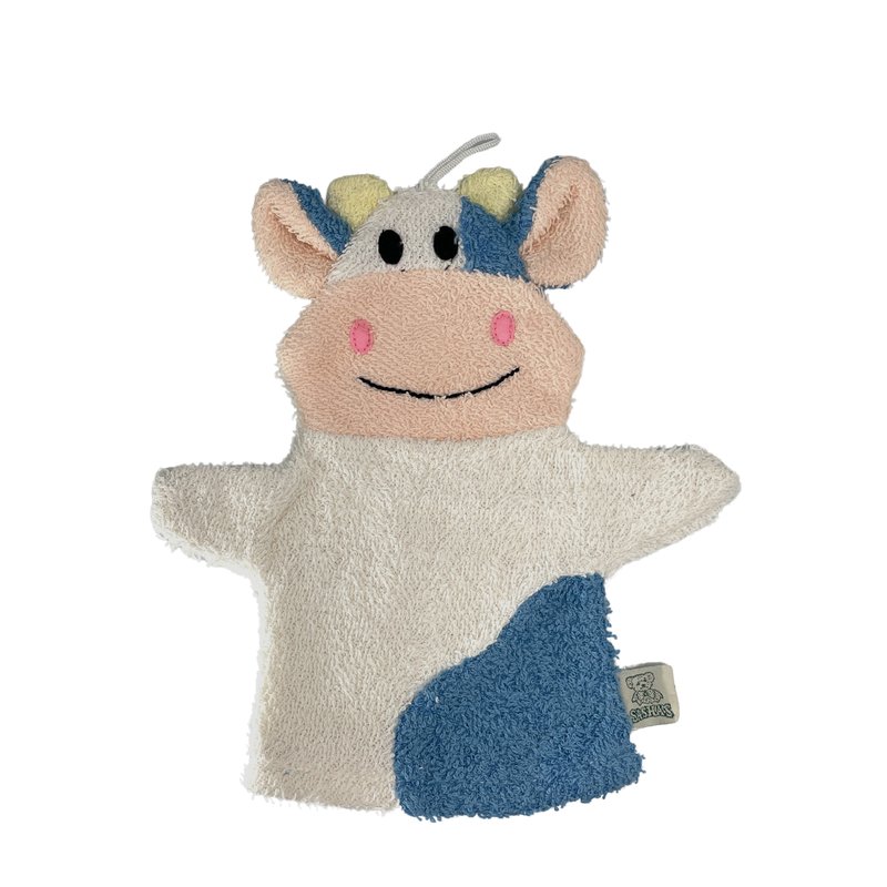 Kiddish Blue Cow Hand Towel